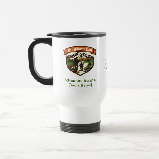 Trailblazer Dad Customizable Father's Day Reisebecher (Links)