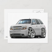 Trailblazer White Truck Postkarte (Vorne/Hinten)