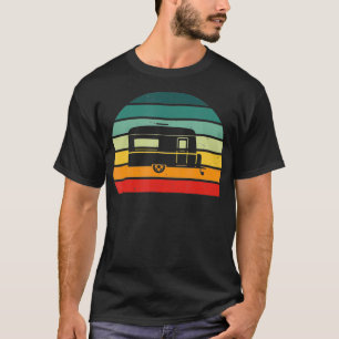 Trailer Camper RV mit Hitch Vintag Retro T-Shirt