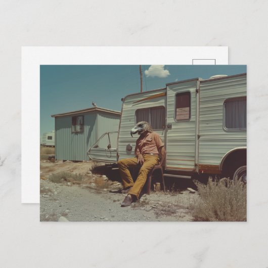 Trailer Park Birdman Postkarte (Vorne/Hinten)