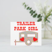 Trailer Park Girl Postkarte (Stehend Vorderseite)