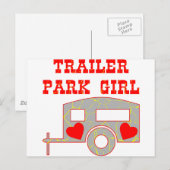 Trailer Park Girl Postkarte (Vorne/Hinten)