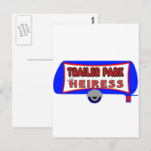 Trailer Park Heiress Postkarte (Vorne/Hinten)