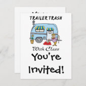 Trailer Park Müll mit Klasse Einladung (Vorne/Hinten)