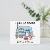 Trailer Park Müll mit Klasse Postkarte (Stehend Vorderseite)