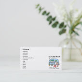 Trailer Park Müll mit Klasse Visitenkarte (Stehend Vorderseite)