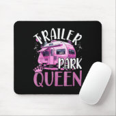 Trailer Park Queen Funny Camping Pink Trailer Cara Mousepad (Mit Mouse)
