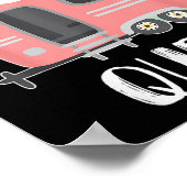 Trailer Park Queen, Funny Girl Rv Camping T Shirt Poster (Ecke)