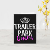 Trailer Park Queen Funny Redneck Camping Geschenk Karte (Gelbe Blume)