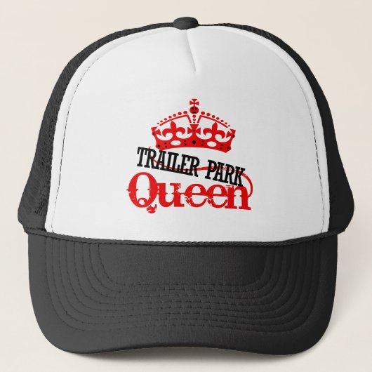 Trailer Park QUEEN Truckerkappe (Vorderseite)