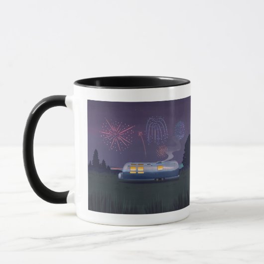 Trailer Silver RV & Night Sky Tasse (Links)