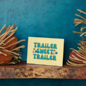 Trailer Sweet Trailer Gelb Harlequin Tabletop Fotoplatte (Seite)