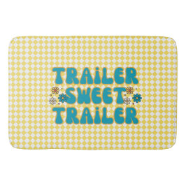 Trailer Sweet Trailer Gelbes Harlequin Badematte