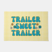 Trailer Sweet Trailer Gelbes Harlequin Fußmatte (Vorderseite)