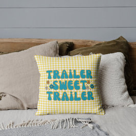 Trailer Sweet Trailer Gelbes Harlequin Kissen