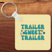 Trailer Sweet Trailer Gelbes Harlequin Schlüsselanhänger (Vorderseite)