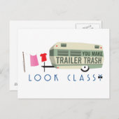Trailer Trash Postkarte (Vorne/Hinten)