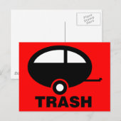 Trailer Trash ~ RV Travel Camping Postkarte (Vorne/Hinten)