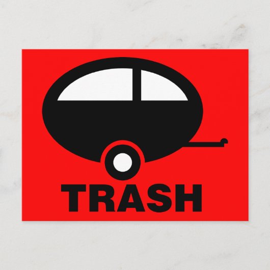 Trailer Trash ~ RV Travel Camping Postkarte (Vorderseite)