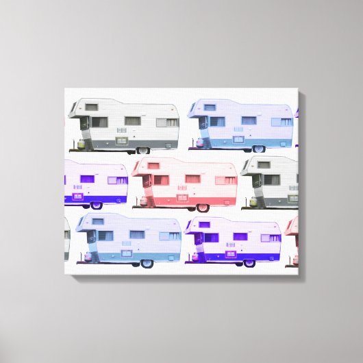 Trailer Vintag Leinwanddruck (Vorderseite)