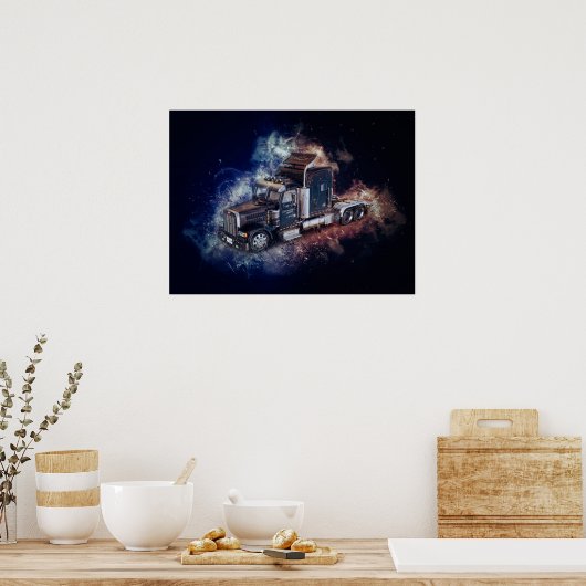 Trailer zum Schwarzen Semi 1 Poster (Küche)