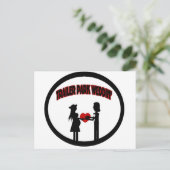 Trailerhochzeit Postkarte (Stehend Vorderseite)