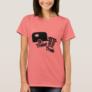 Trailerpark Living! Funny Trailer Trash Icons T-Shirt