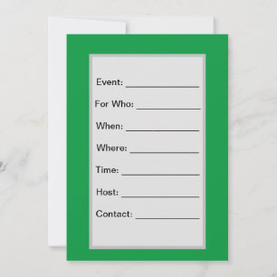 Trailfahrt 8 Einladung, Größe: 5" x 7" Einladung