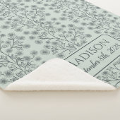 Trailing Blumenname Geburtsdatum Grün Baby Sherpadecke (3/4)