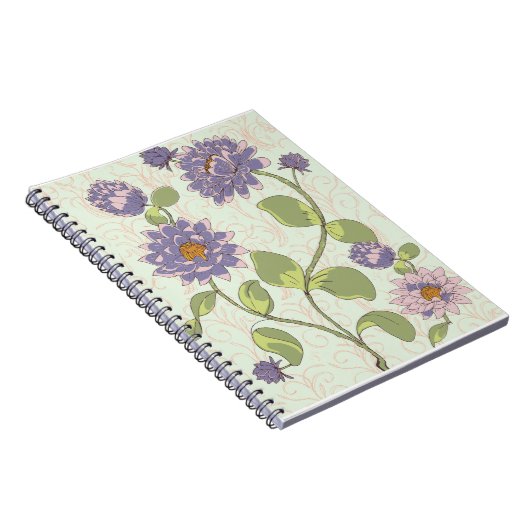 Trailing Water Lilies Notizblock (Rechte Seite)