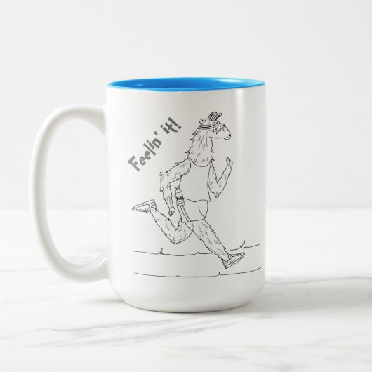 Trailpaca Feelin es Kaffee-Tasse Zweifarbige Tasse (Links)