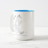 Trailpaca Feelin es Kaffee-Tasse Zweifarbige Tasse (Vorderseite Links)