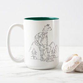 Trailpaca Hinterglühende Kaffee-Tasse Zweifarbige Tasse