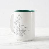 Trailpaca Hinterglühende Kaffee-Tasse Zweifarbige Tasse (Vorderseite Links)