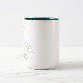 Trailpaca Hinterglühende Kaffee-Tasse Zweifarbige Tasse (Mittel)