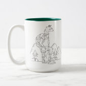 Trailpaca Hinterglühende Kaffee-Tasse Zweifarbige Tasse (Links)