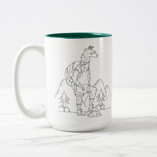 Trailpaca Hinterglühende Kaffee-Tasse Zweifarbige Tasse (Links)