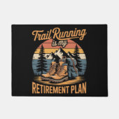 Trailrunning ist mein Rentenplan Fußmatte (Vorderseite)
