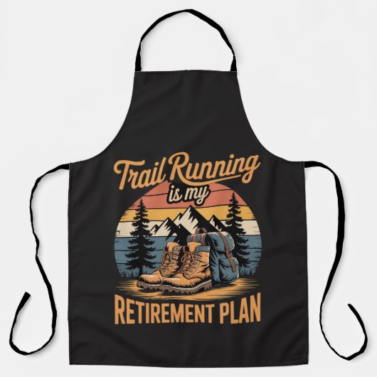 Trailrunning ist mein Rentenplan Schürze (Vorderseite)