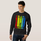 Trailrunning Trailrunner Running Artwork Trail Run Sweatshirt (Vorne ganz)