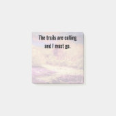 Trails are Calling  Post-it Klebezettel (Vorderseite)