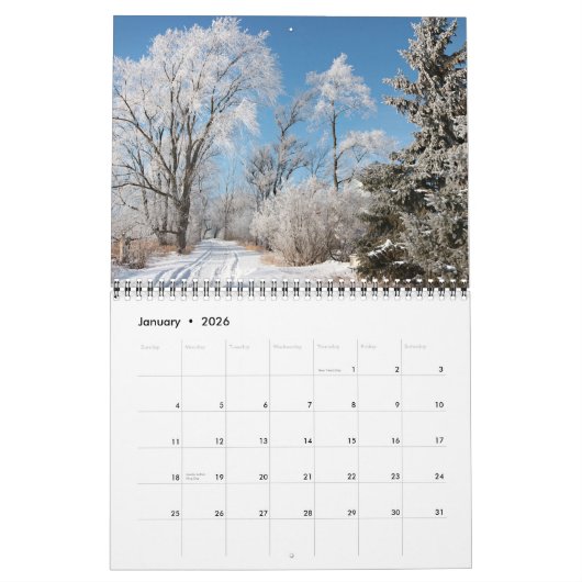Trails Calendar 2026 Kalender (Jan 2026)