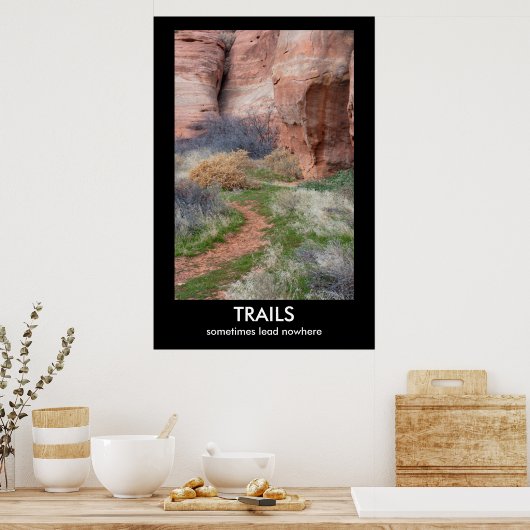 TRAILS Demotivationspaket Poster (Küche)