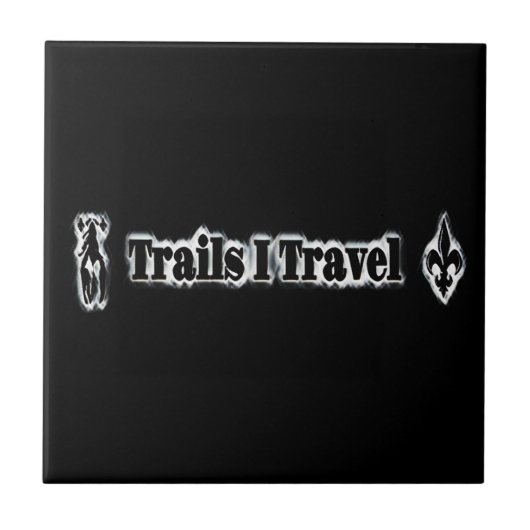 Trails I Travel Keramik Tile Fliese (Vorderseite)