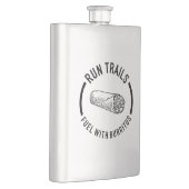 Trails laufen, mit Burritos beleben Flachmann (Rechts)