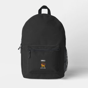 Trails und Schwanzwedeln Labrador Retriever Bedruckter Rucksack