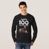 Train 100 Days Of Kindergarten School Student Teac T-Shirt (Vorne ganz)