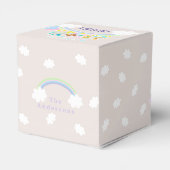 Train Animals Baby Pastel Gray Geschenkschachtel (Rückseite)