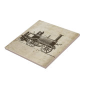 Train Antique Toy Steam Train Motor Fliese (Seite)