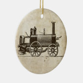 Train Antique Toy Steam Train Motor Keramikornament (Rechts)